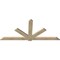 Ekena Millwork Kennewick Rough Sawn Timber Gable Bracket, Douglas Fir, 96"W x 44"H x 2"D x 6"F, 11/12 Pitch GBW096X44X0206KEN00RDF - alternate 2